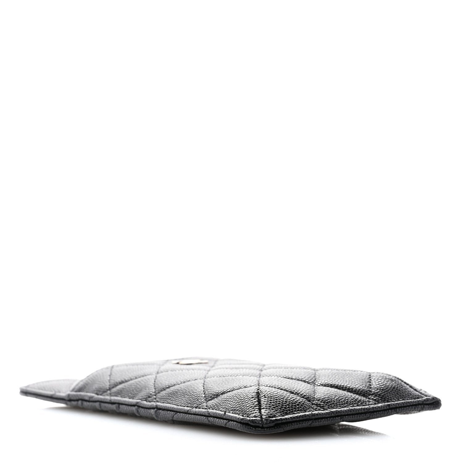 Chanel Caviar Quilted Classic Flat Wallet Pouch Black 4 of 9