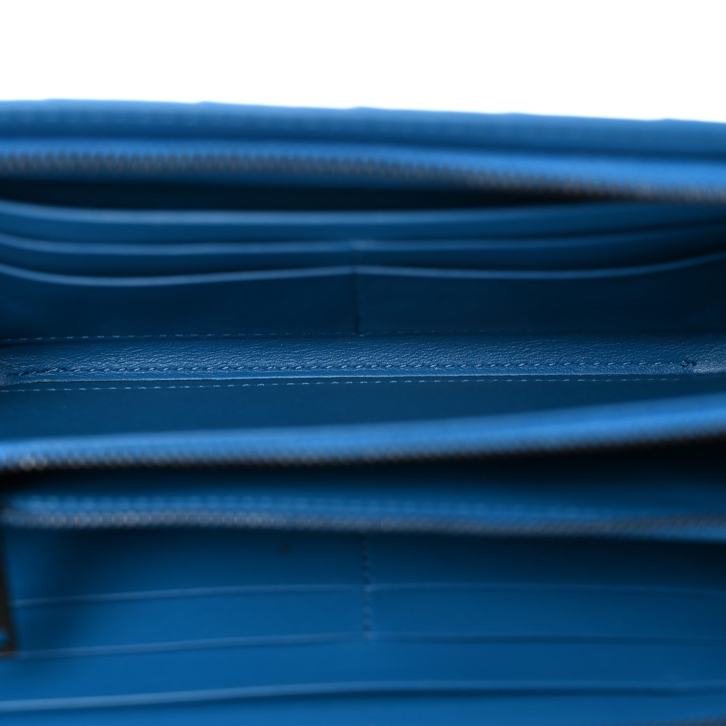 Nappa Intrecciato Zip Wallet Electrique