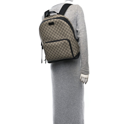 Gucci GG Supreme Monogram Medium Backpack Black 2 of 9