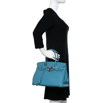 Hermes Togo Birkin 30 Turquoise 2 of 11