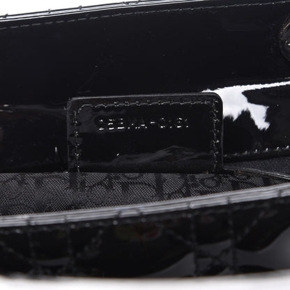 Christian Dior Patent Cannage Large Lady Dior Black 8 of 8