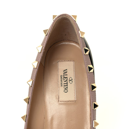 Valentino Garavani Patent Rockstud 70mm Wedges 39 Black Poudre 7 of 8