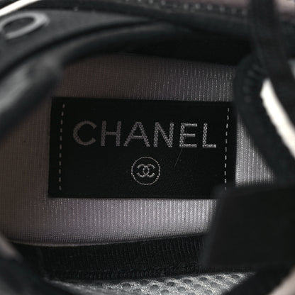 Chanel Velvet Calfskin Mixed Fibers CC Sneakers 39 Black 8 of 10