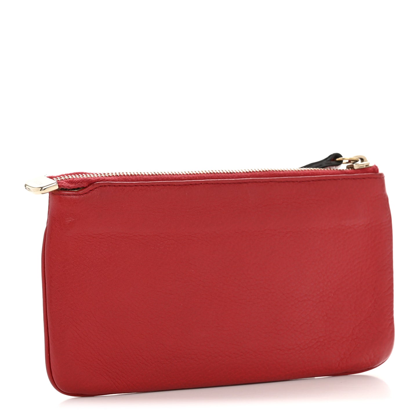 Pebbled Calfskin Soho Wristlet Vibrant Red