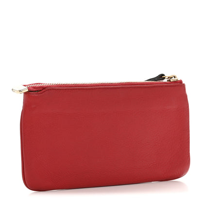 Gucci Pebbled Calfskin Soho Wristlet Vibrant Red 3 of 10