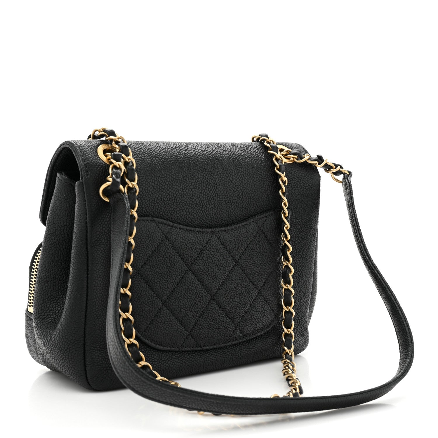 Chanel Caviar Quilted Small Business Affinity Messenger Flap Black 3 of 11