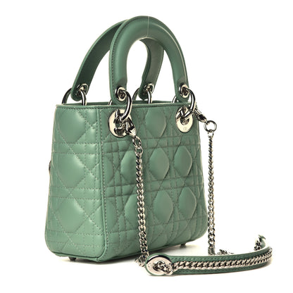 Christian Dior Lambskin Cannage Mini Lady Dior Mint Green 2 of 4