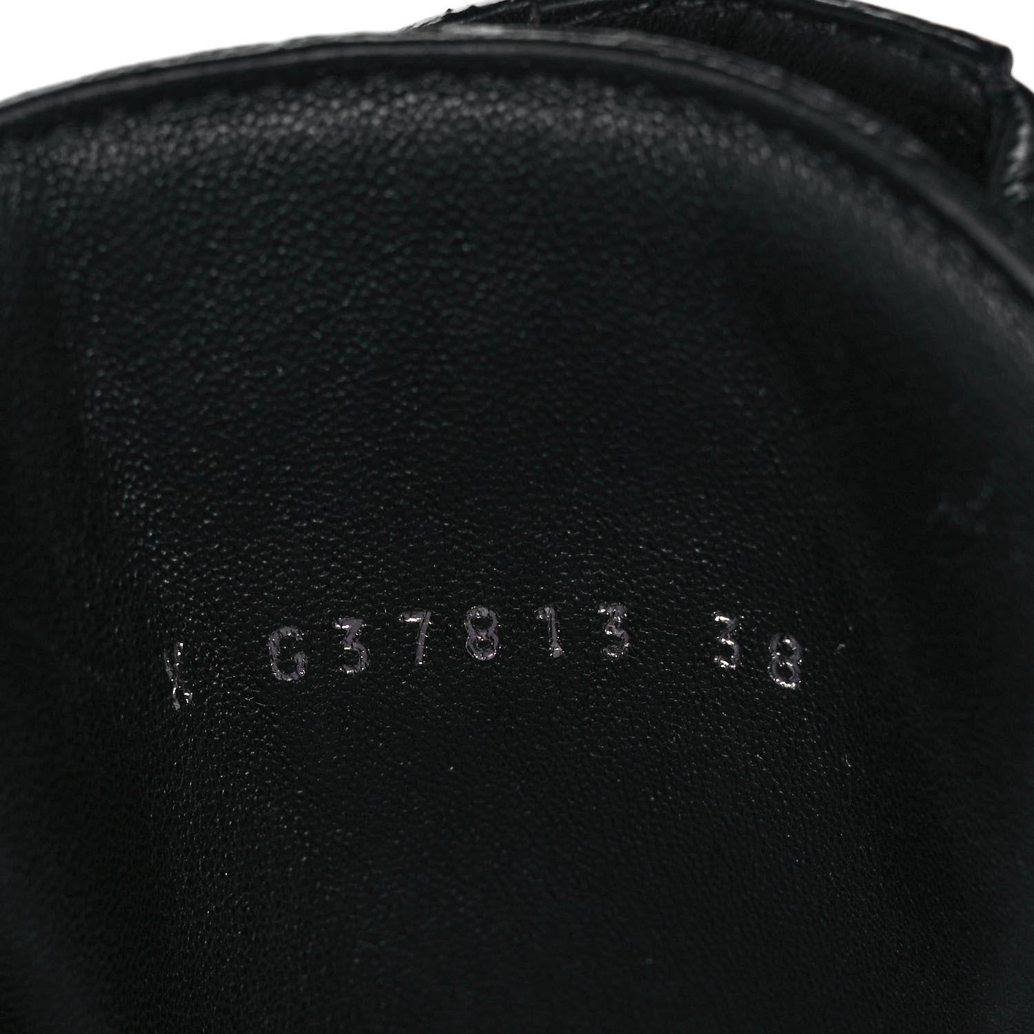 Chanel Calfskin Grosgrain Quilted Lace Up Boots 38 Black Grey 7 of 7