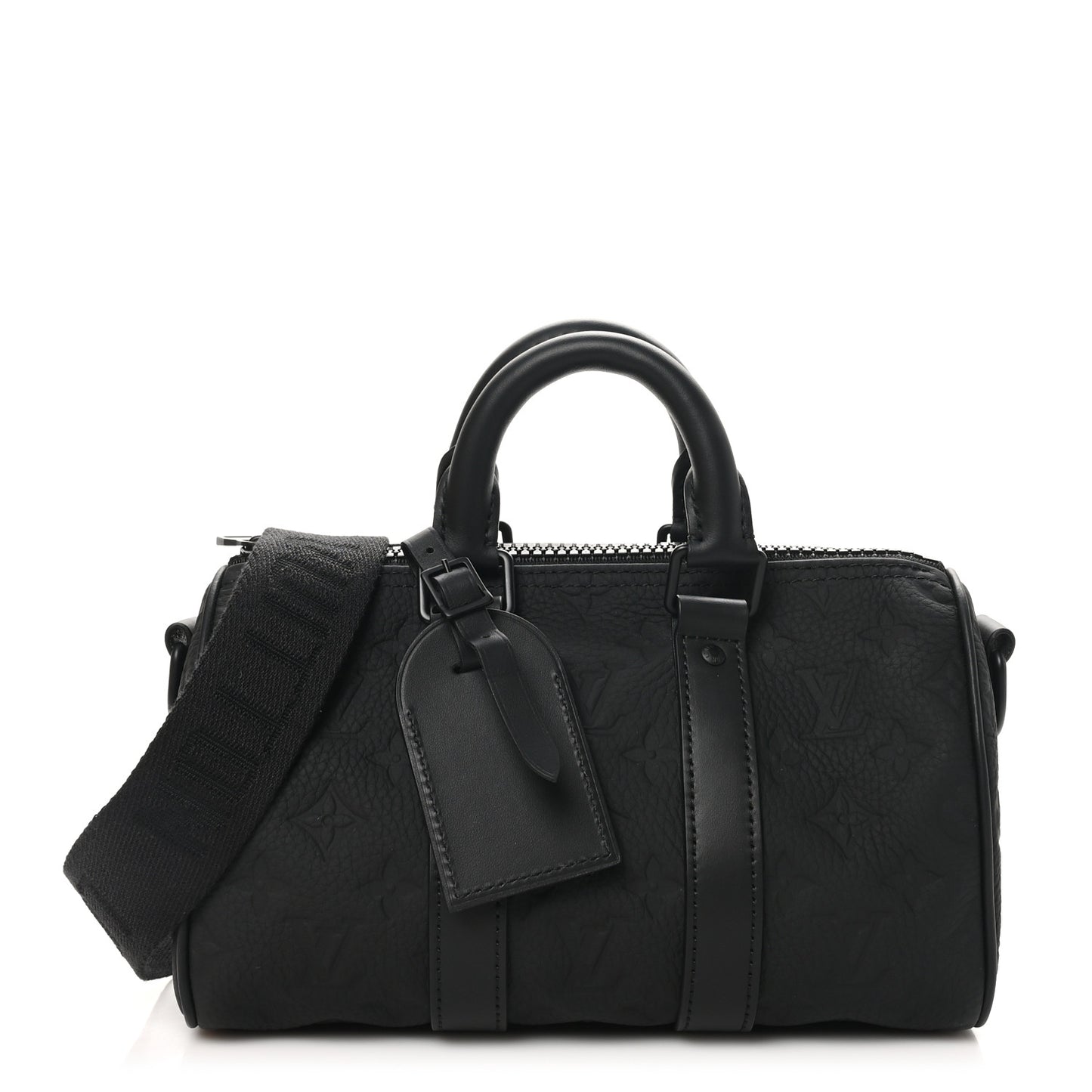 Monogram Taurillon Keepall Bandouliere 25 Black