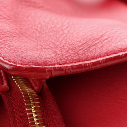 Saint Laurent Calfskin Medium Classic Y Cabas Red 19 of 21