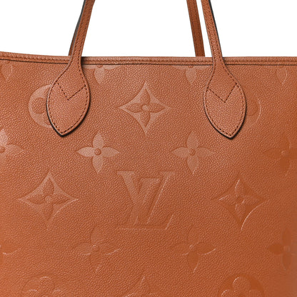 Louis Vuitton Empreinte Monogram Giant Neverfull MM Cognac 8 of 10