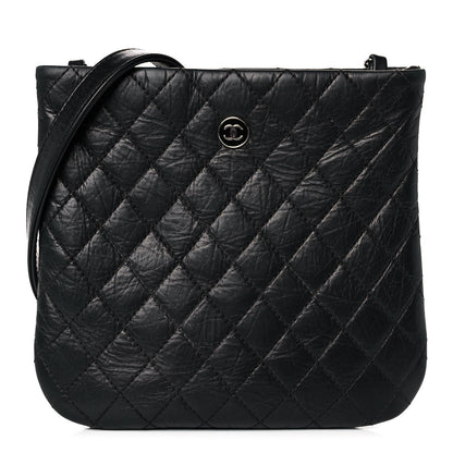 Chanel Aged Calfskin Quilted Crossbody Bag Black 1 of 11