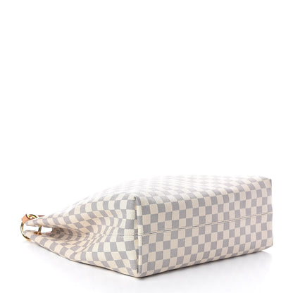 Louis Vuitton Damier Azur Graceful MM Rose Ballerine 4 of 11