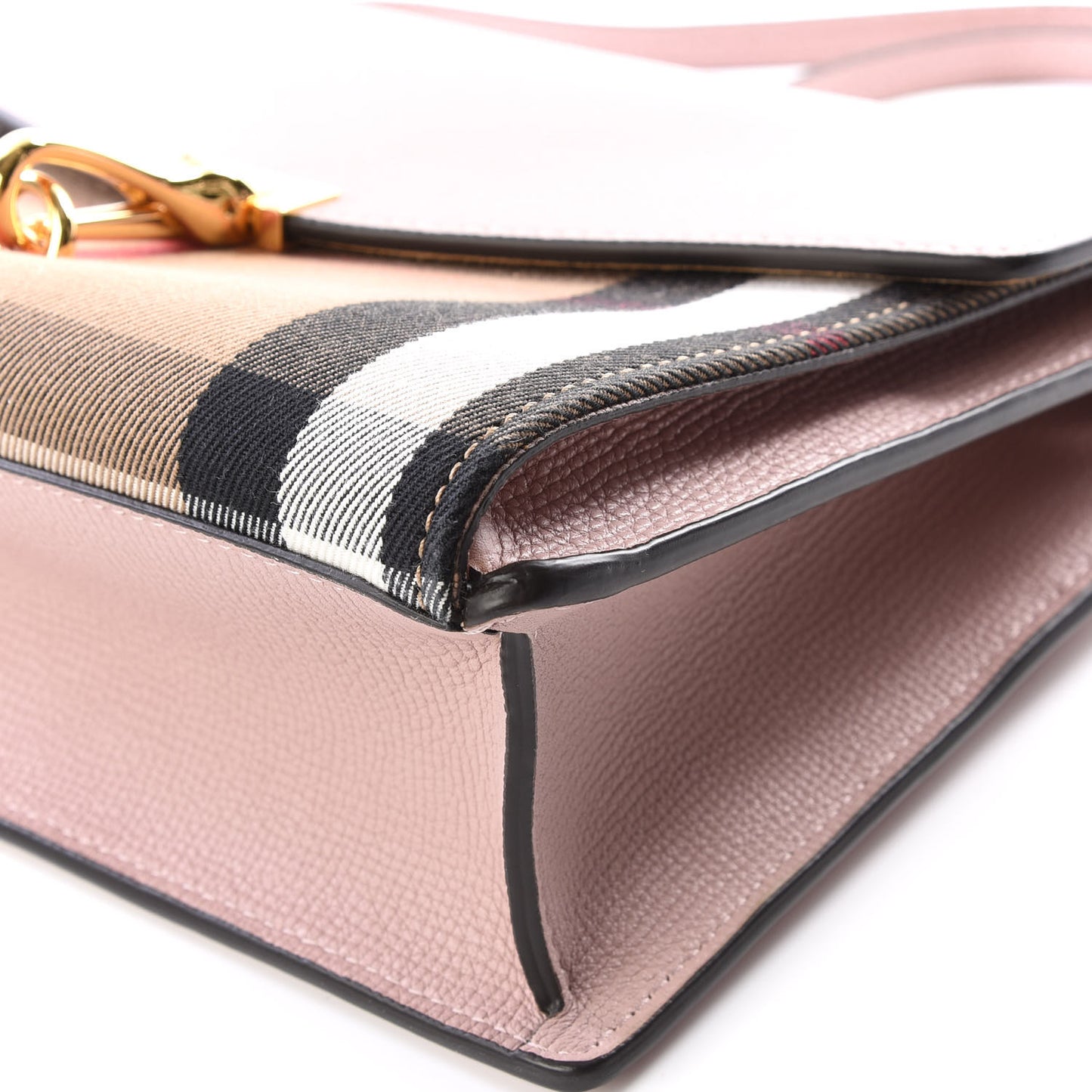 Derby Calfskin House Check Small Macken Crossbody Bag Pale Orchid