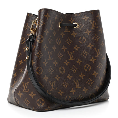 Louis Vuitton Monogram Neonoe MM Black 3 of 9