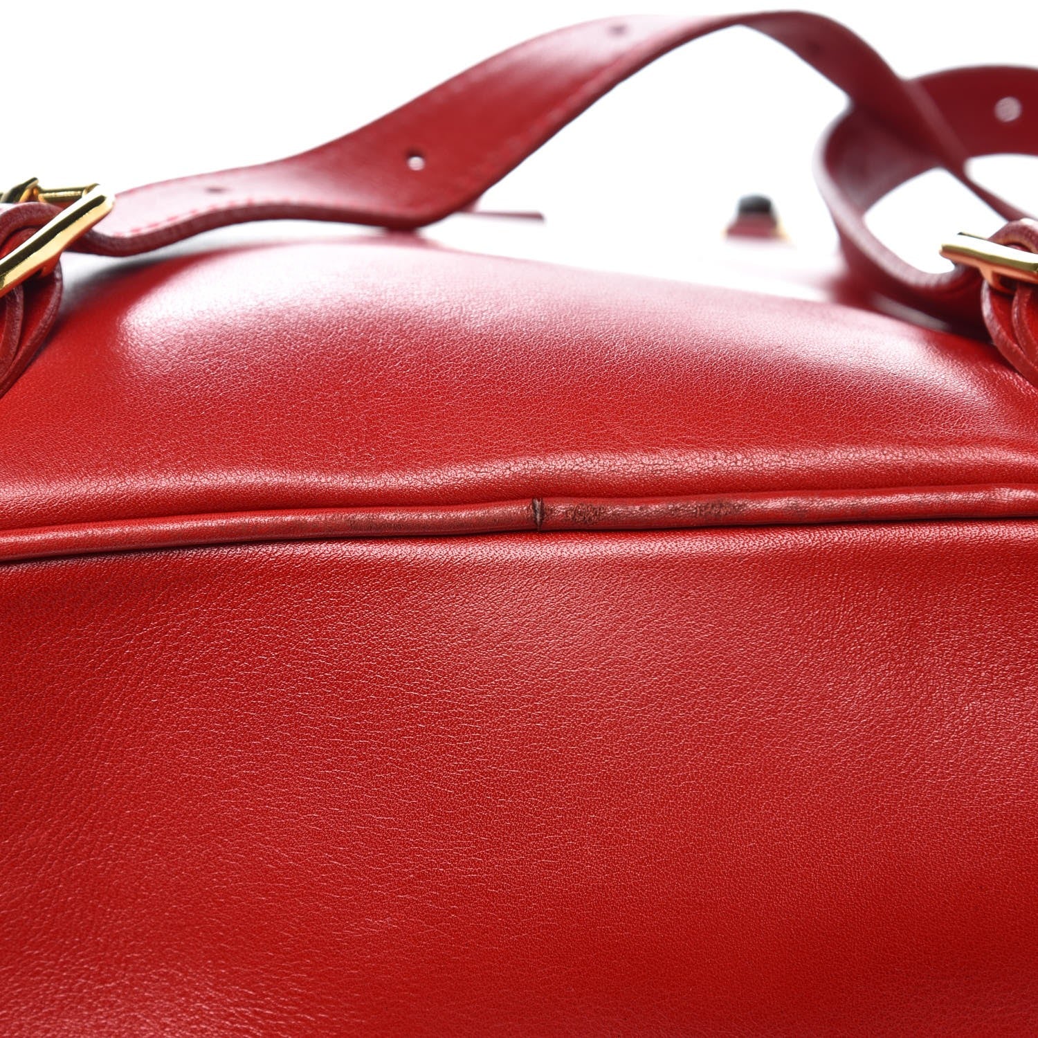 Gucci Calfskin Bamboo Mini Backpack Red 11 of 12