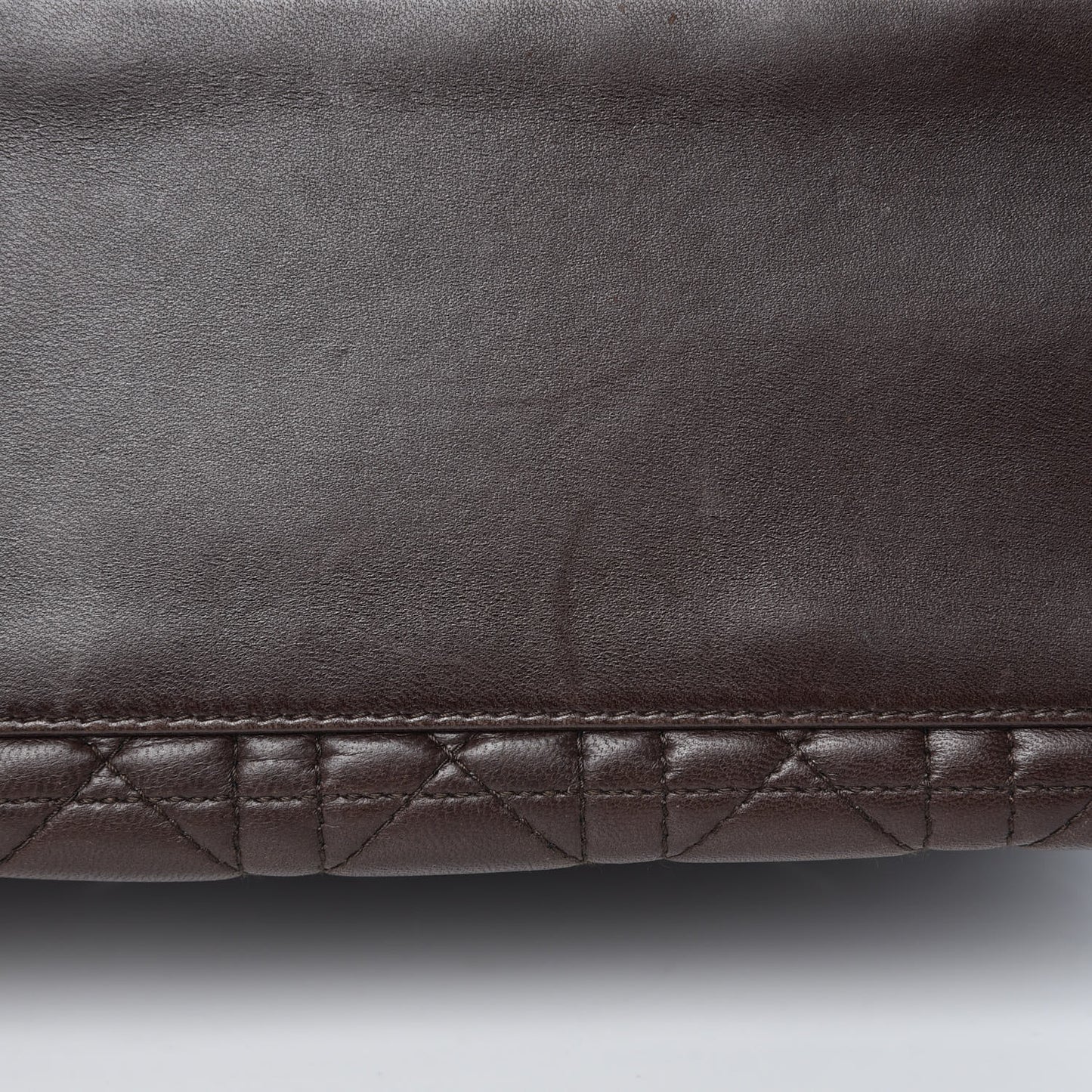 Lambskin Cannage Medium Lady Dior Dark Brown