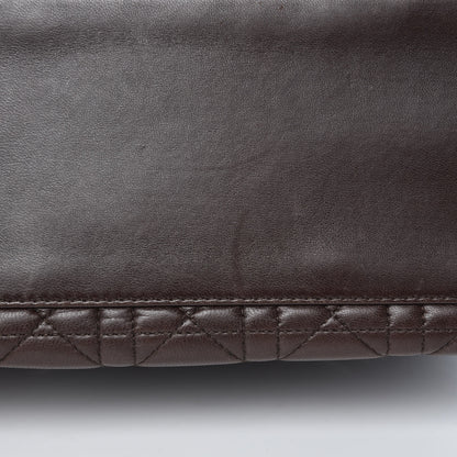 Christian Dior Lambskin Cannage Medium Lady Dior Dark Brown 15 of 16