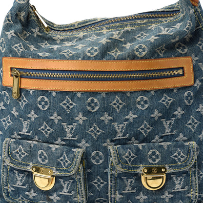 Louis Vuitton Denim Baggy GM Blue 9 of 10