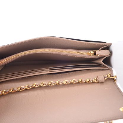 Prada Saffiano Metal Oro Chain Wallet Cammeo 6 of 14