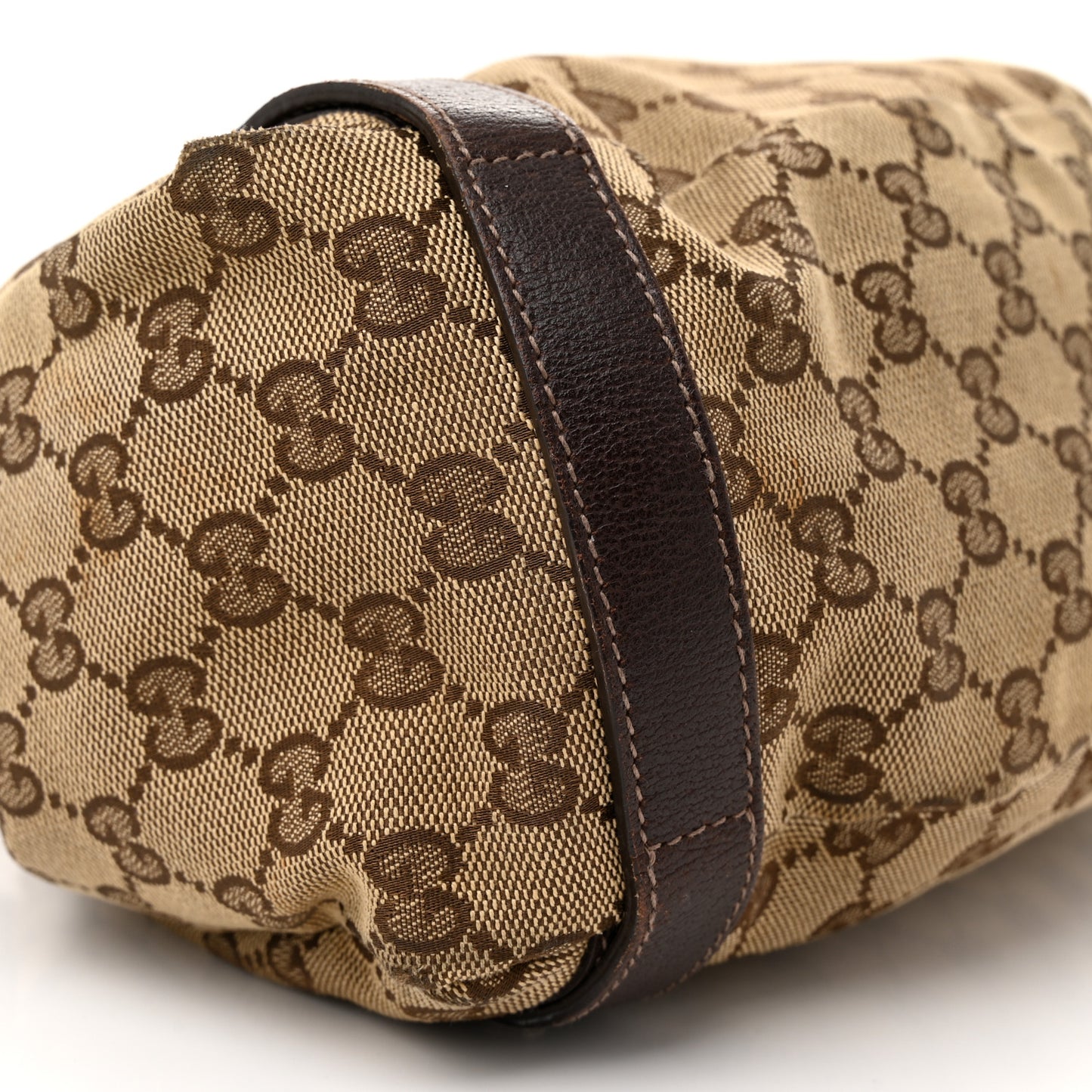 Monogram Medium Abbey Shoulder Bag Dark Brown