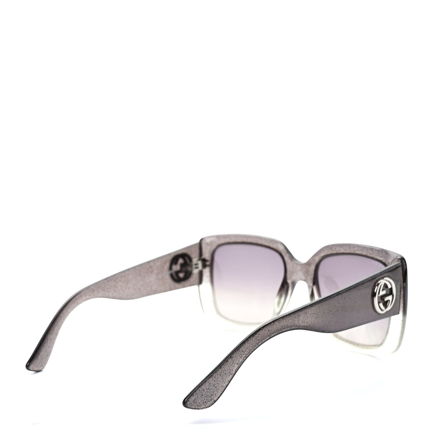 Gucci Glitter Square Optyl Sunglasses 3814/S Gray Silver 4 of 7