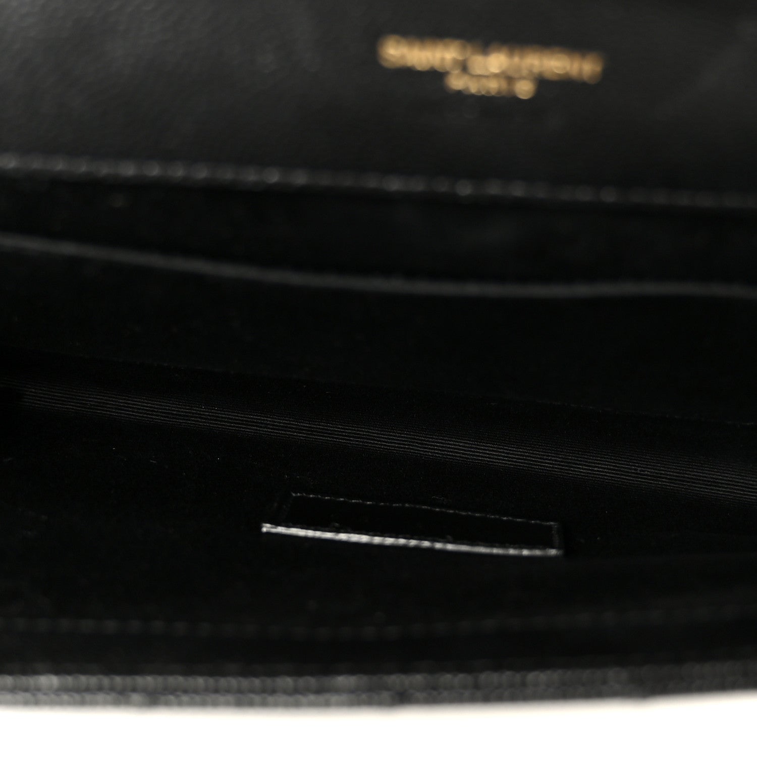 Saint Laurent Grain De Poudre Textured Mixed Matelasse Triquilt Monogram Clutch Black 5 of 9