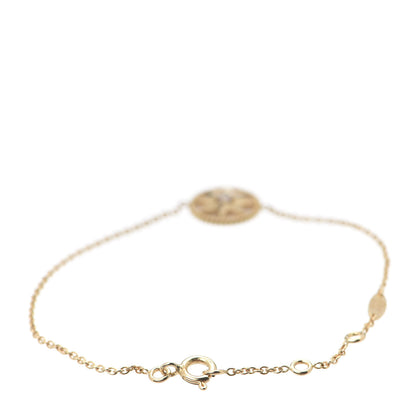 Christian Dior 18K Yellow Gold Diamond Mother of Pearl Rose Des Vents Bracelet 3 of 7
