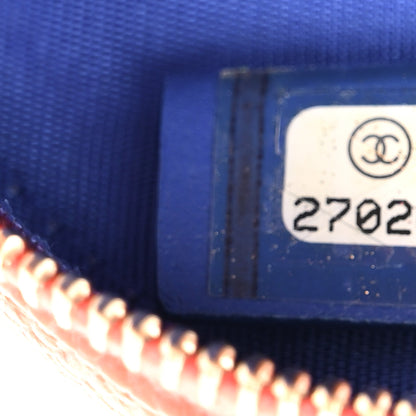Chanel Caviar Quilted Round Filigree Crossbody Blue White Red 6 of 10