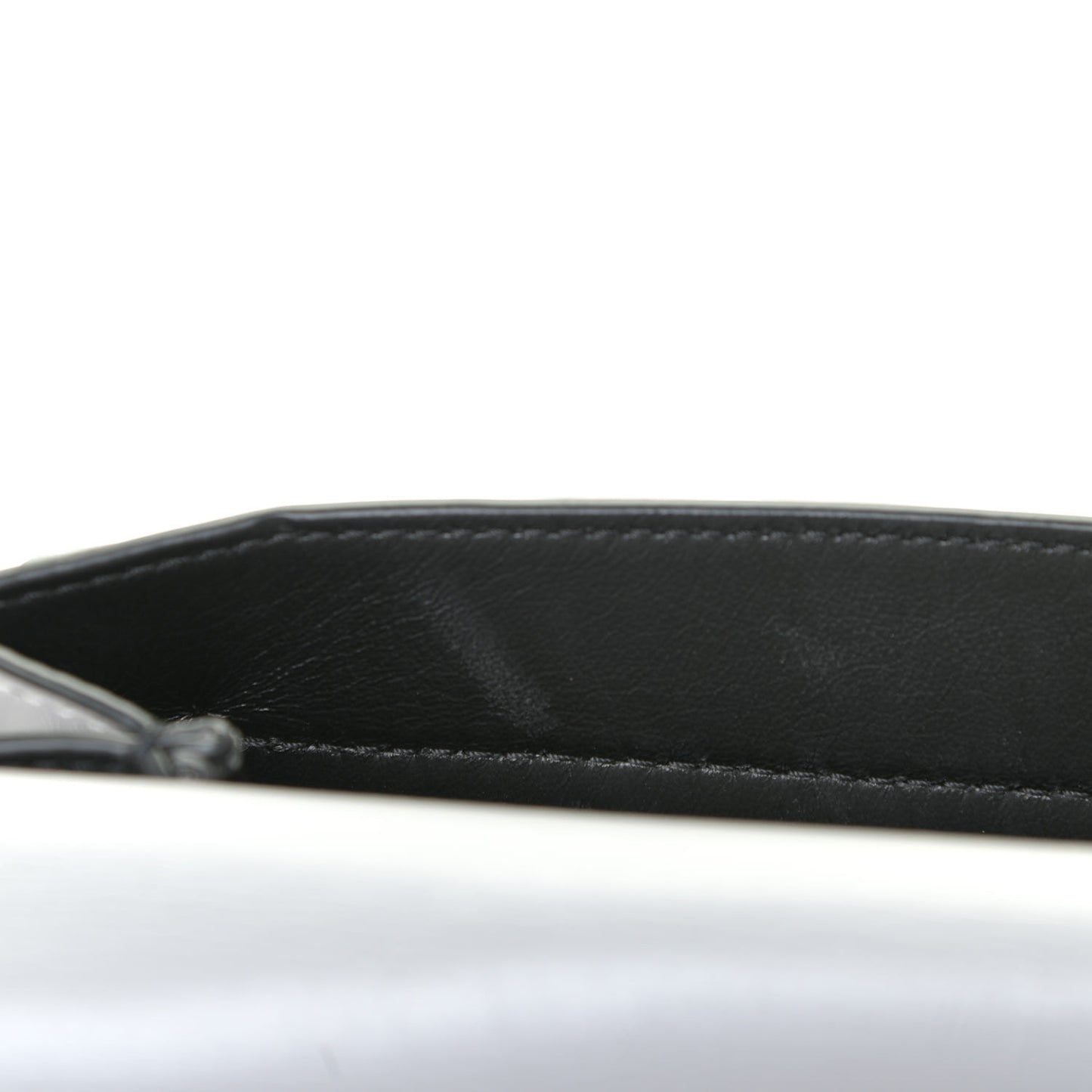 Smooth Calfskin Medium Colorblock Vring Shoulder Bag Pastel Grey