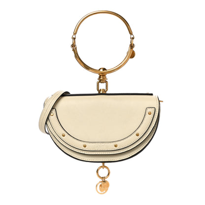 Chloe Calfskin Small Nile Bracelet Minaudiere Bag Off White 2 of 10