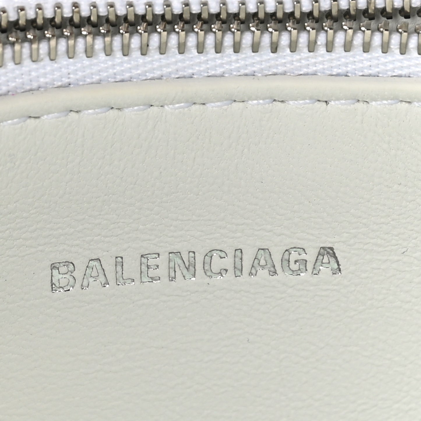 Shiny Super Supple Calfskin Crocodile Embossed Small XX Bag Optic White