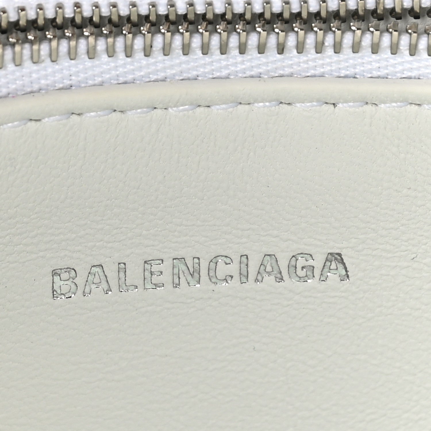 Balenciaga Shiny Super Supple Calfskin Crocodile Embossed Small XX Bag Optic White 6 of 10