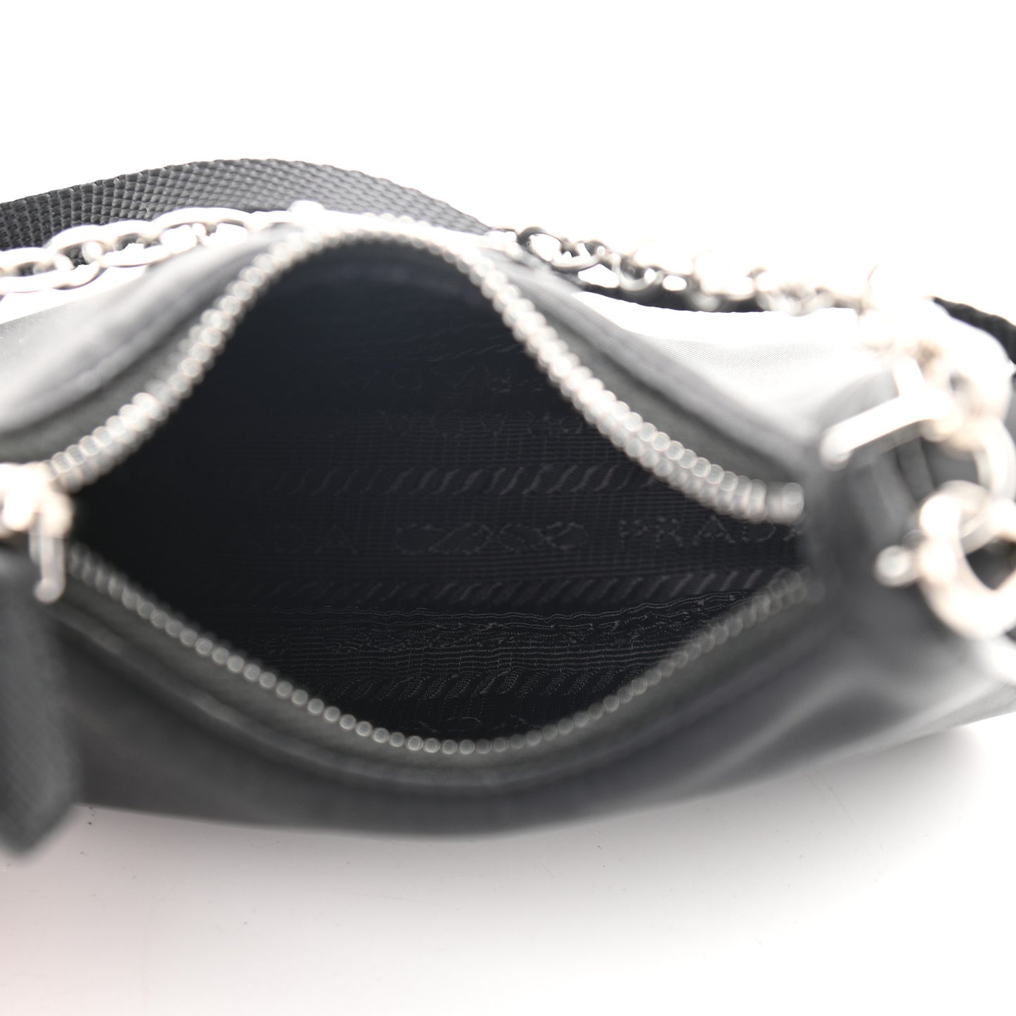 Tessuto Nylon Mini Re-Edition 2000 Shoulder Bag Black