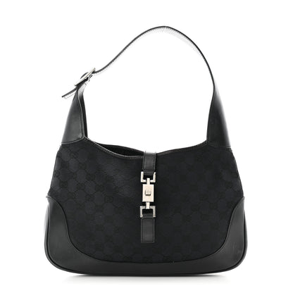 Gucci Monogram Small Jackie O Hobo Black 1 of 12