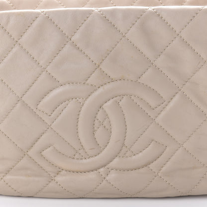 Chanel Calfskin Country Chic Small Shoulder Bag Ecru Brown 10 of 10