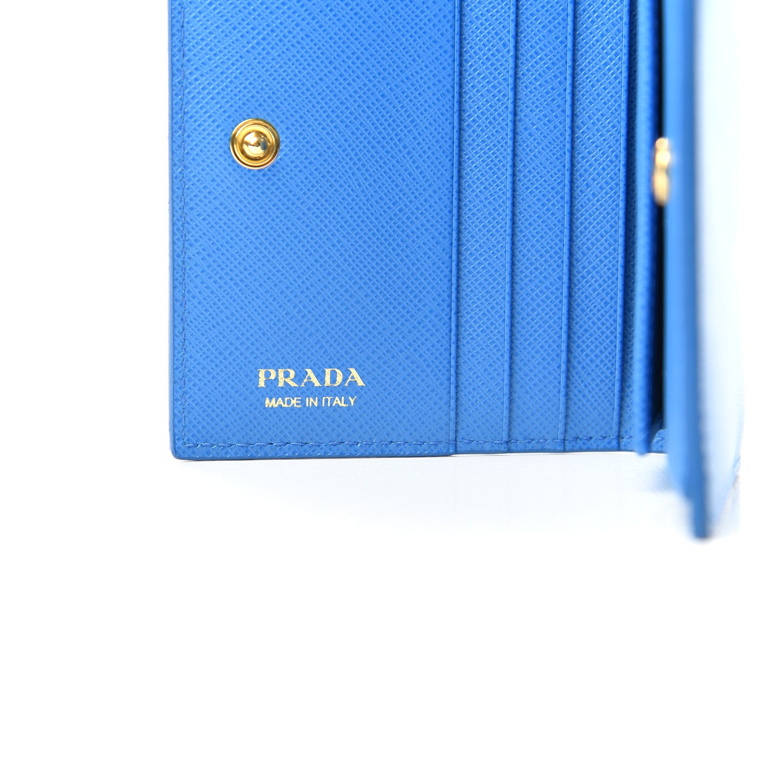 Prada Saffiano Shine Monochrome Bi-Fold Wallet Marea 6 of 6