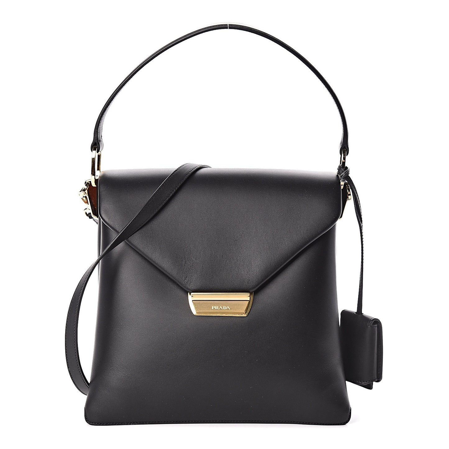 New Calfskin Medium Ingrid Top Handle Bag Black