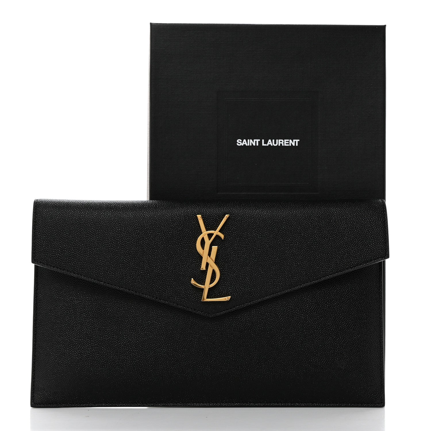 Saint Laurent Grain De Poudre Uptown Pouch Black 8 of 8