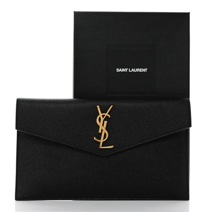 Saint Laurent Grain De Poudre Uptown Pouch Black 8 of 8