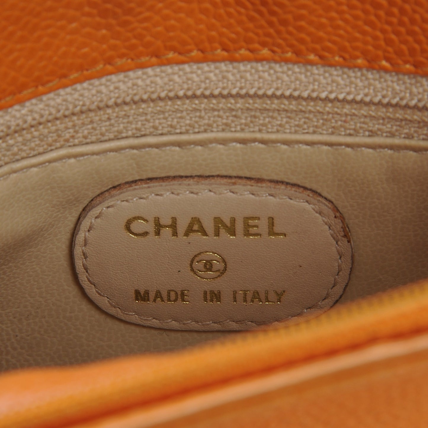 Caviar CC Crossbody Bag Orange