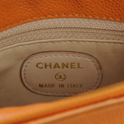 Chanel Caviar CC Crossbody Bag Orange 6 of 10