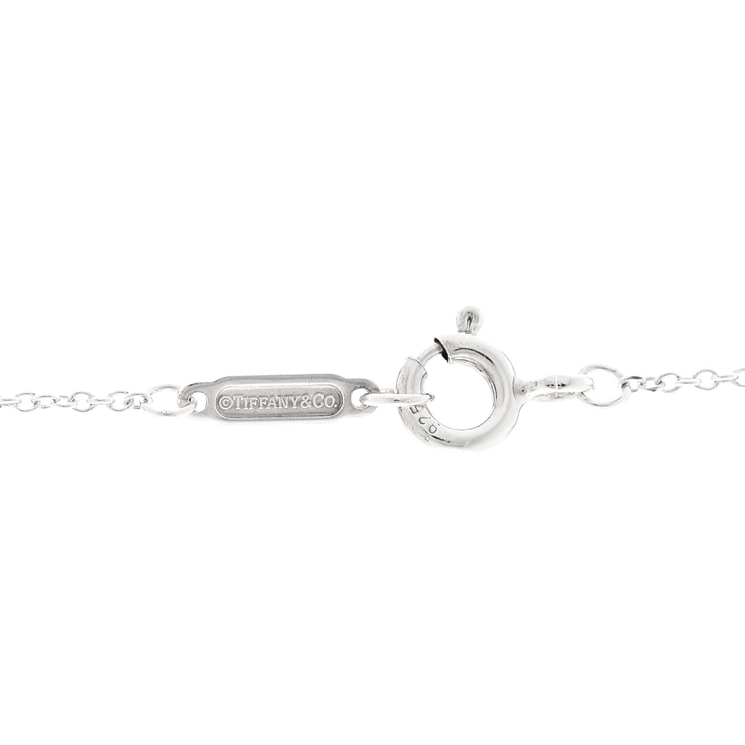 Tiffany Sterling Silver 18K Rose Gold Filigree Heart Key Pendant Necklace 5 of 5