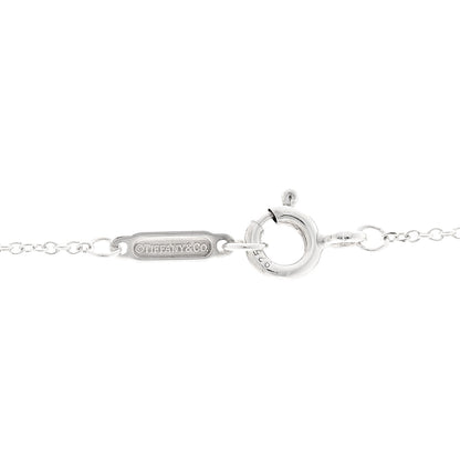 Tiffany Sterling Silver 18K Rose Gold Filigree Heart Key Pendant Necklace 5 of 5
