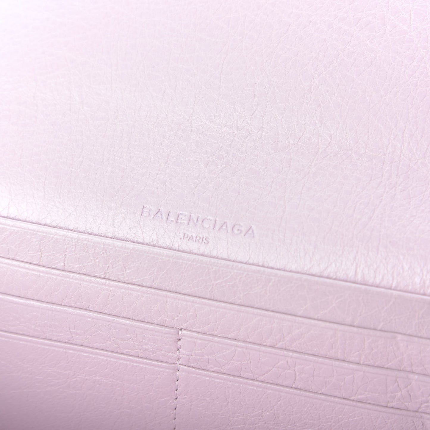 Agneau Classic Hardware Money Wallet Rose Poudre