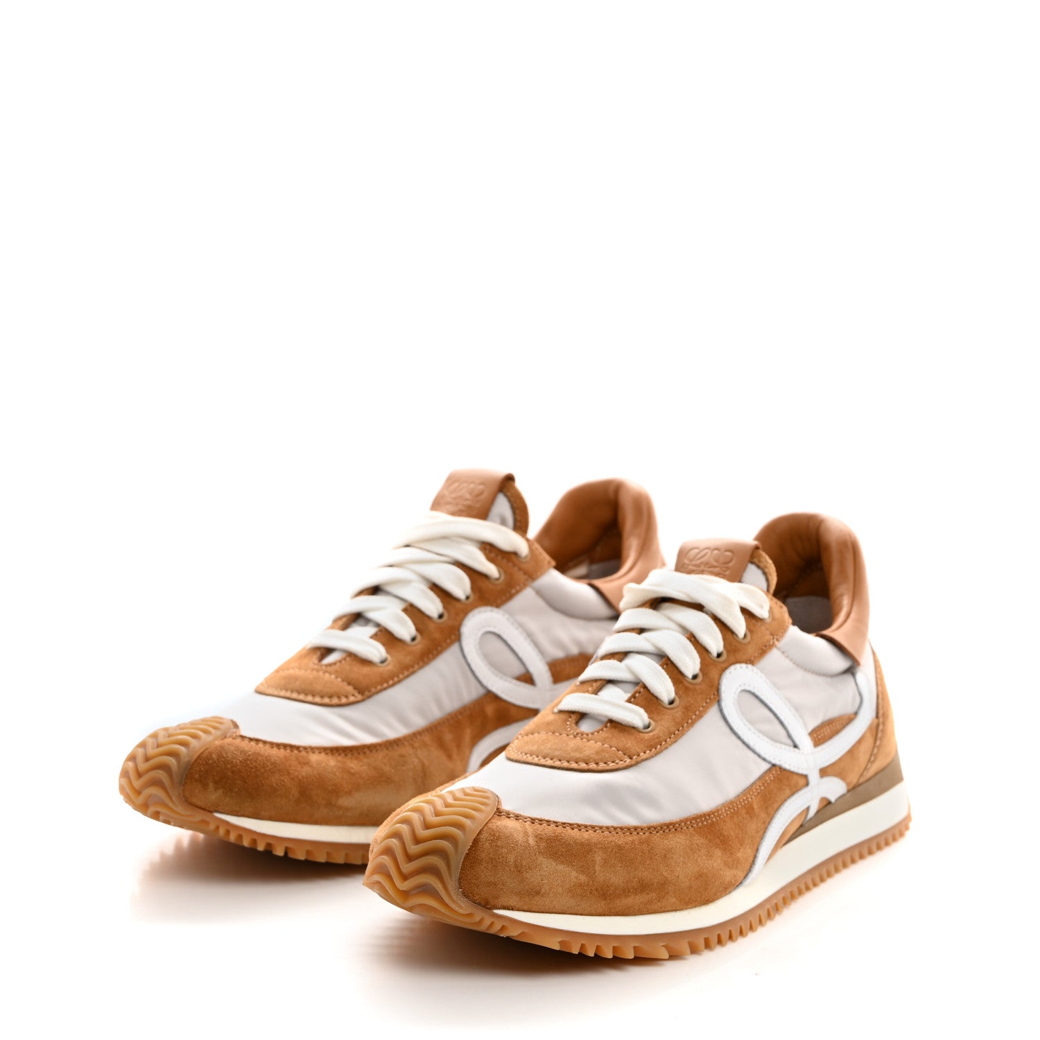 Loewe Nylon Suede Flow Runner Sneakers 41 Gold 3 of 8