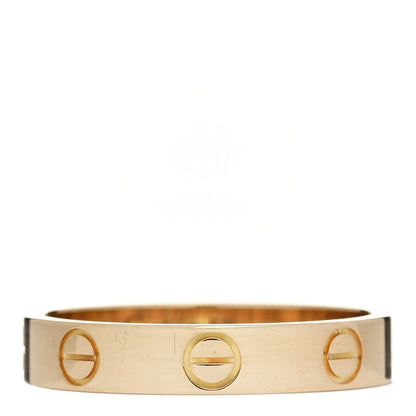 Cartier 18K Yellow Gold 3.5mm LOVE Wedding Band Ring 53 6.5 1 of 6