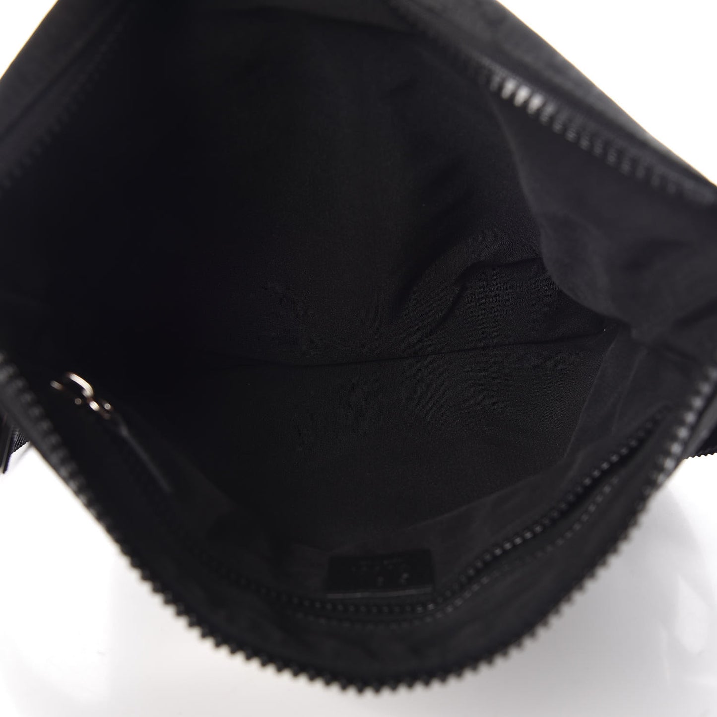 Nylon Monogram Medium Flat Messenger Bag Black