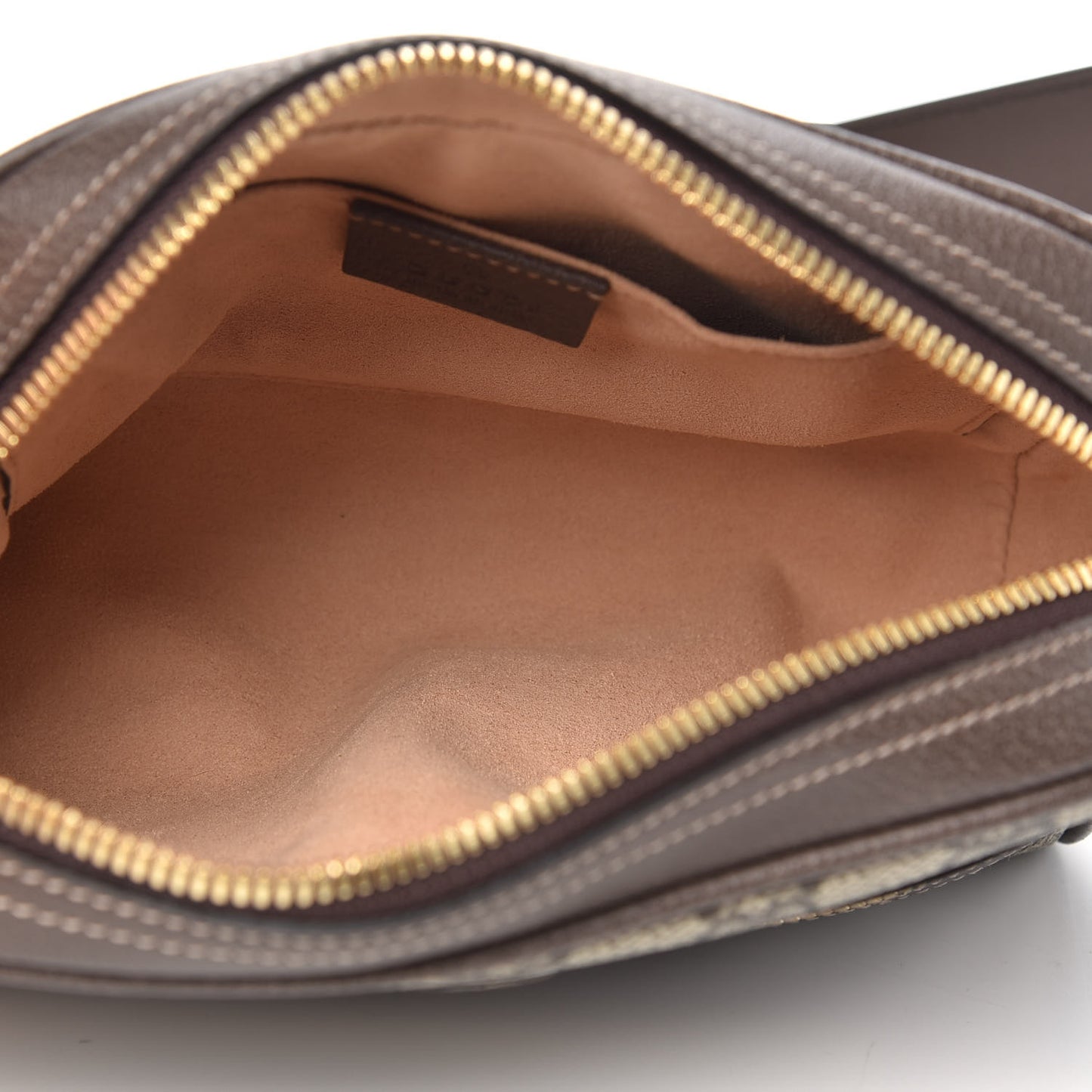 GG Supreme Monogram Web Small Ophidia Belt Bag 75 30 Dark Brown