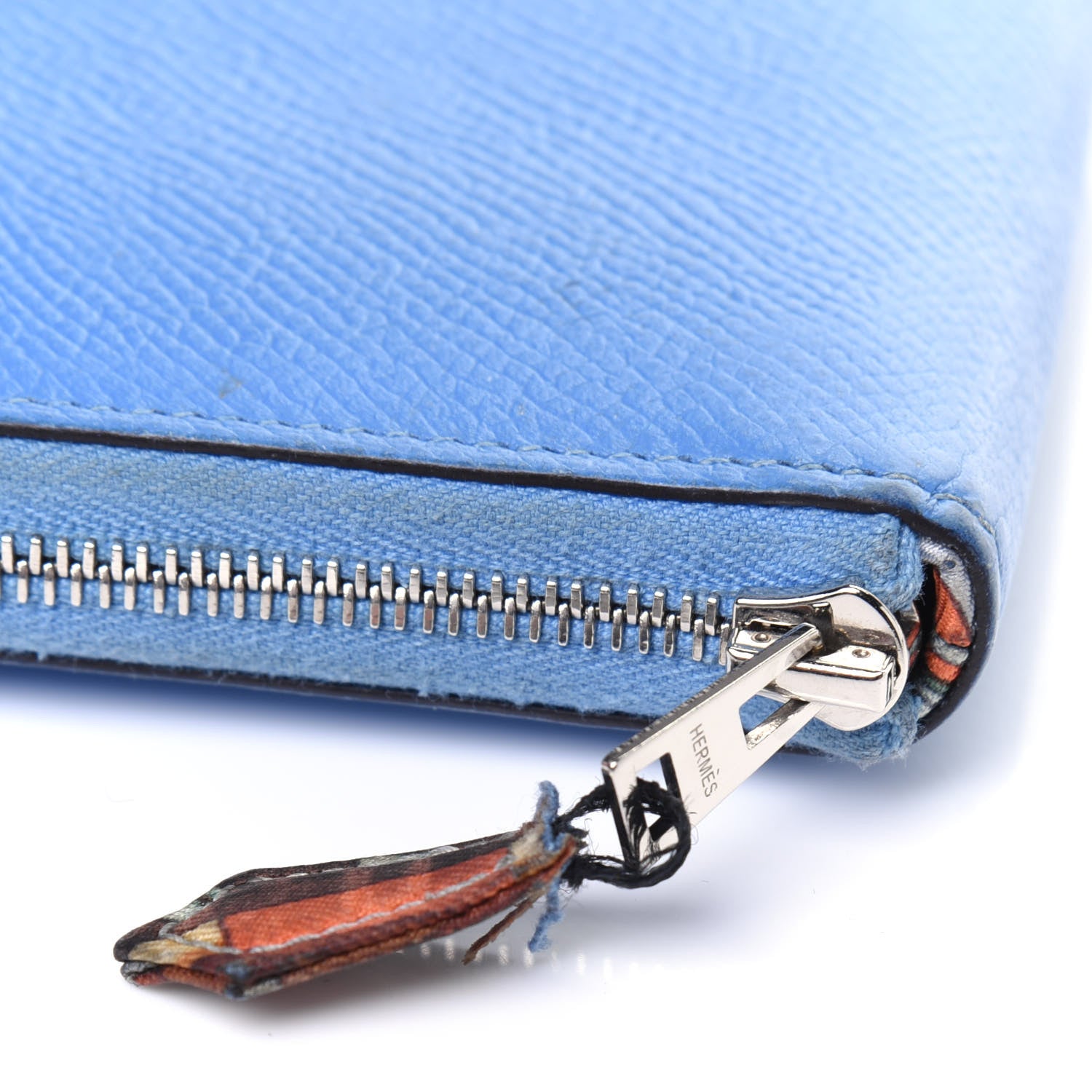 Hermes Epsom Silk'In Compact Wallet Bleu Paradis 17 of 19